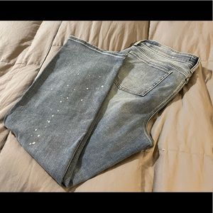 NYDJ Marilyn Straight Ankle Jeans with Distressing